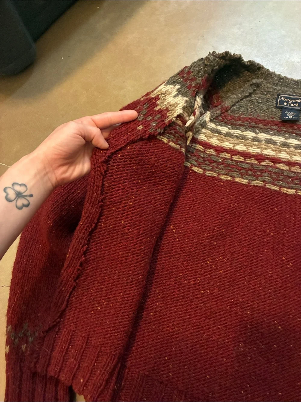 VINTAGE Wool Cardigan Sweater